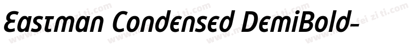 Eastman Condensed DemiBold字体转换